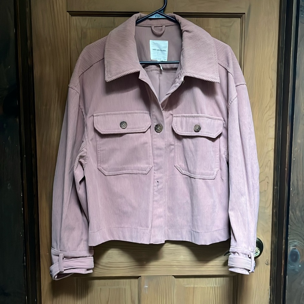 Corduroy light pink jacket 🧥